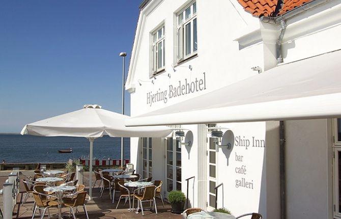 Markise ved Hjerting Badehotel